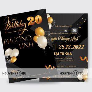 Thiệp sinh nhật Nguyễn Hiếu thiết kế